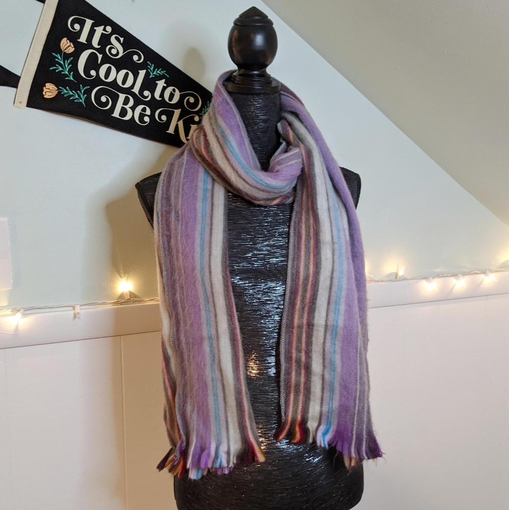 Tresart Cache Brushed Alpaca Stripe Scarf